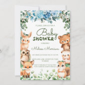 Waldpflanzenwälder Tierschaum Einladung (Vorderseite)