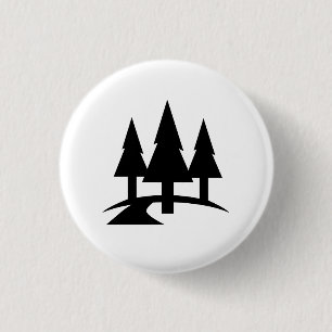 Waldpiktogramm-Knopf Button