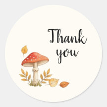 Waldpilz-Danke-Schön-Sticker