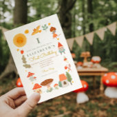 Waldpilz Erster Geburtstag Einladung