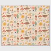 Waldpilz Geschenkpapier (Flach)