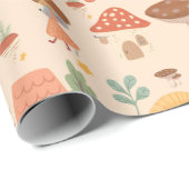 Waldpilz Geschenkpapier (Rolleneckpunkt)