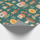 Waldpilz Geschenkpapier (Ecke)