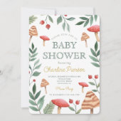 Waldpilz Kinderdusche Einladung (Vorderseite)