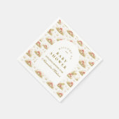 Waldpilz-Märchenbuch-Baby-Party Serviette (Ecke)