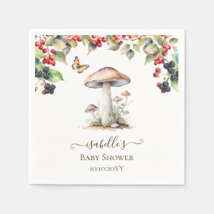 Waldpilz & Pilz Herbst-Baby-Party  Serviette