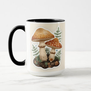 Waldpilz-Wasserfarben-Tasse Cozy Cottagecor Tasse