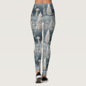 Waldpilz-Winterwaldmuster Leggings (Rückseite)