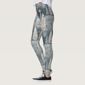 Waldpilz-Winterwaldmuster Leggings (Links)