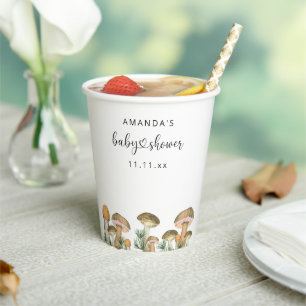 Waldpilze-Baby-Party Pappbecher