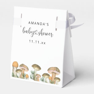 Waldpilze Baby Shower Geschenkschachtel