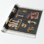 Waldpilze Hütte Ephemera Geschenkpapier (Ungerollt)