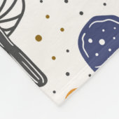 Waldpilze. Nahtloses Muster, Textur, Rücken Fleecedecke (Ecke)