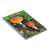 Waldpilze Notizbuch Notizblock (Rechte Seite)