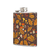 Waldpilze und Herbstflora in Braun Flachmann (Links)