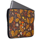 Waldpilze und Herbstflora in Braun Laptopschutzhülle (Vorne Rechts)