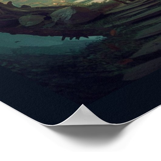 Waldportal-Poster Poster (Ecke)