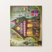 Waldpostamt Waldpostamt Märchenhaftes Cottage Puzzle (Vertikal)