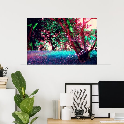 Waldposter - groß (33" x 22") poster (Heimbüro)