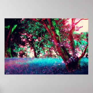 Waldposter - groß (33" x 22") poster