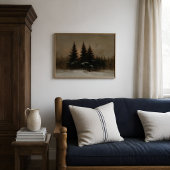 Waldposter Kiefernrand im Winter Poster