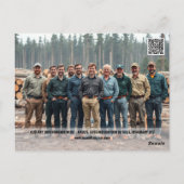 Waldpostkartenvorlage 5 Foto DICHTE-Protokollierun Postkarte (Rückseite)