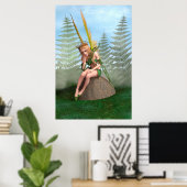 Waldprinzessin, Fairy Butterfly Poster (Heimbüro)