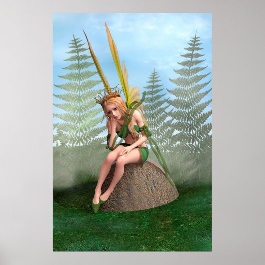 Waldprinzessin, Fairy Butterfly Poster (Vorne)