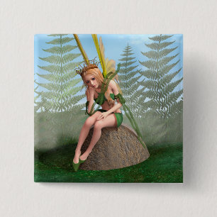 Waldprinzessin, Feen-Schmetterling Button