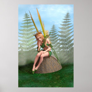 Waldprinzessin, Feen-Schmetterling Poster
