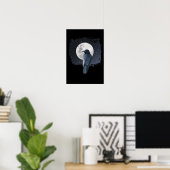 Waldrabe Kalter Mond Poster (Heimbüro)