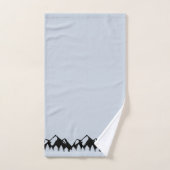 Waldrand und Berge Badhandtuch Set (Handtuch)