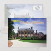 Waldrasenplantation, Virginia Postkarte (Vorne/Hinten)
