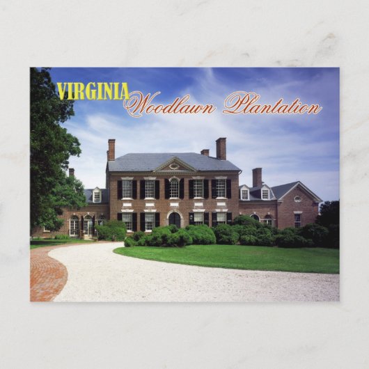 Waldrasenplantation, Virginia Postkarte (Vorderseite)