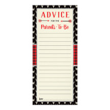 Waldratenkarte, Babydusche, Buffalo Kariert