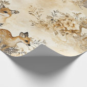 Waldreh-Tiermuster Geschenkpapier (Ecke)
