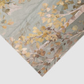 Waldreh- und Blumendekor Seidenpapier (Detail)