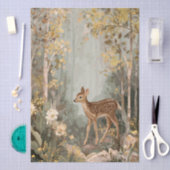 Waldreh- und Blumendekor Seidenpapier (Handwerk)