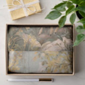 Waldreh- und Blumendekor Seidenpapier (Geschenk)