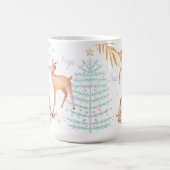 Waldreindeer & Weihnachtsbaumszene Kaffeetasse (Mittel)