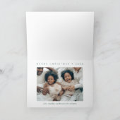 Waldrinder im Winter Feiertagskarte (Innenseite)