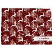 Waldrinder - Rot Große Geschenktüte (Rückseite)