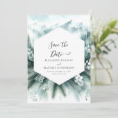 Waldromantische Hochzeit Save The Date (Stehend Vorderseite)