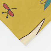 Waldronen: Vintages Blumenmuster Fleecedecke (Ecke)