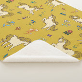 Waldronen: Vintages Blumenmuster Sherpadecke (3/4)