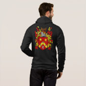 Waldrop Coat of Arms Men's Hoodie (Schwarz voll)
