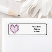 Waldrosa/Lila Camouflage Herz (Insitu)