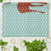 Waldrotwild-Geschirrtuch Küchentuch (Gefaltet)