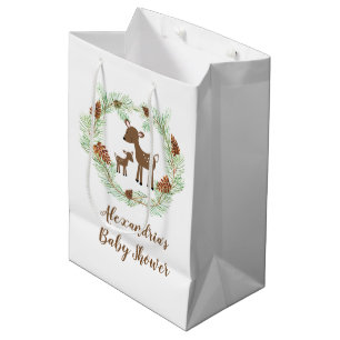 Waldrotwild-Tier-Babyparty-Geschenk-Tasche Mittlere Geschenktüte