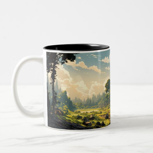 Waldrubinbahn Zweifarbige Tasse (Links)